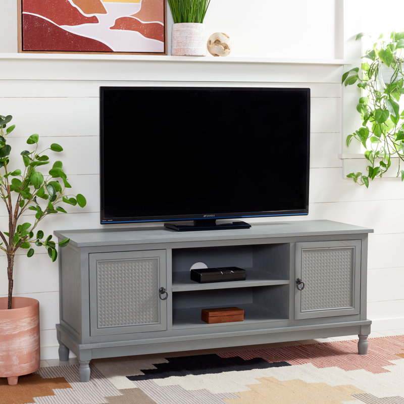 Meuble télé pour téléviseur de 50 po ou moins Sittig, Gris vieilli