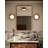 Cleo Steel LED Flush Mounted Sconce-113873732-113873733
