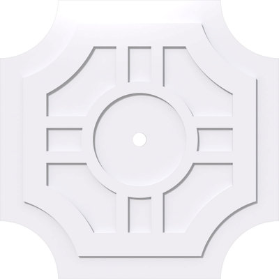 40"OD x 2"ID x 12"C x 1"P Haus Architectural Grade PVC Contemporary Ceiling Medallion
