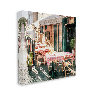 Conception d'art sur toile de bistro italien Winston Porter par LSR Design Studio