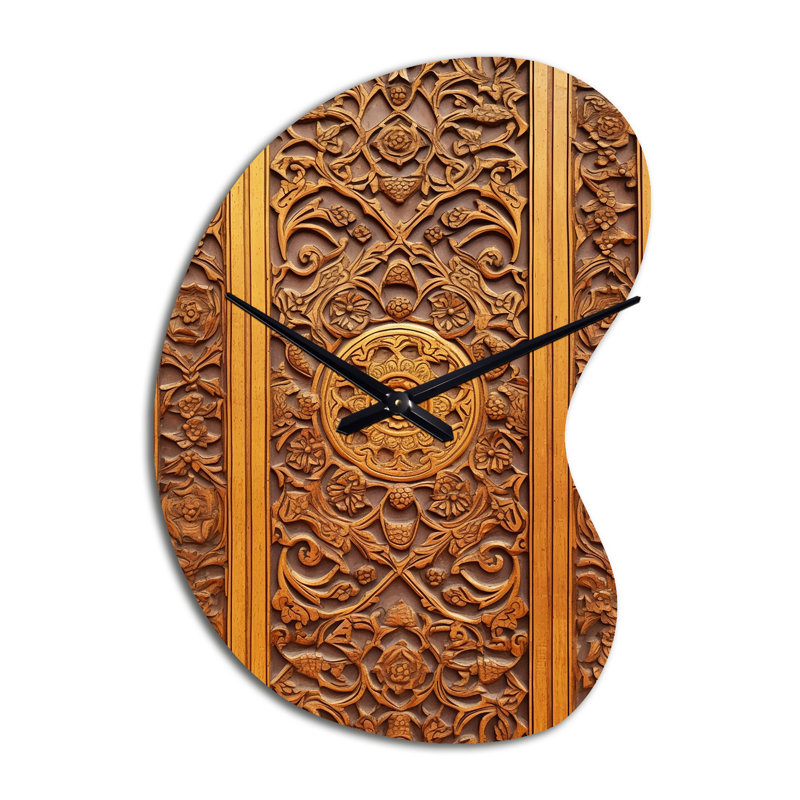 Horloge murale Mazhar Old Carved, Grand