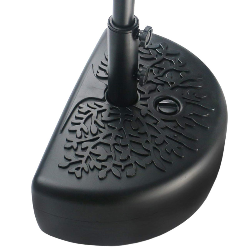 40 Lb Half Moon Shaped Water Filled Umbrella Base