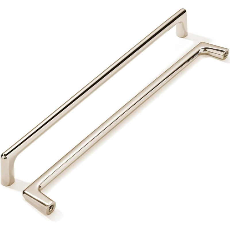 Ensemble de 1 poignée en nickel poli avec poignée pour centre de meuble et poignées de tiroir pour armoire
