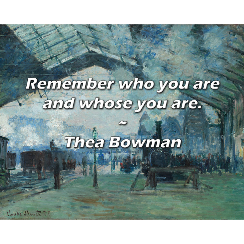 Thea Bowman Citation: Rappelez-vous qui vous êtes et qui vous êtes.