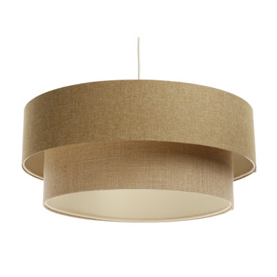 Zygi 1 - Light Cream Drum Pendant