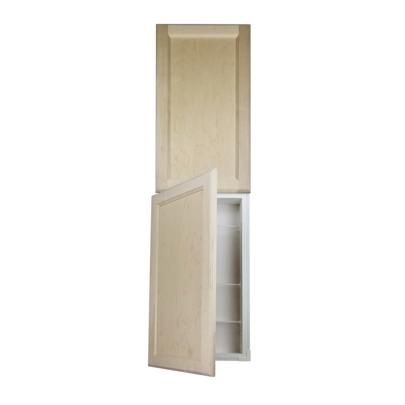 Armoire à pharmacie Donovan, Bois brut, H 59 po x l 15,5 po x P 4,25 po