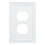 Classic Beaded 1-Gang Duplex Outlet Wall Plate