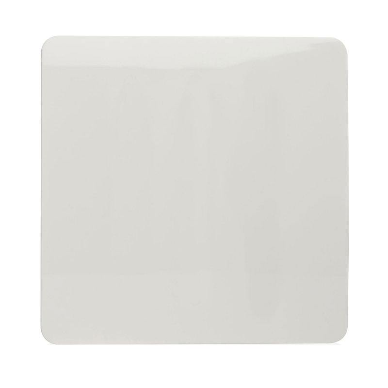 1 Gang Blanking Plate Champagne Gold Finish, (25Mm Back Box Required), White