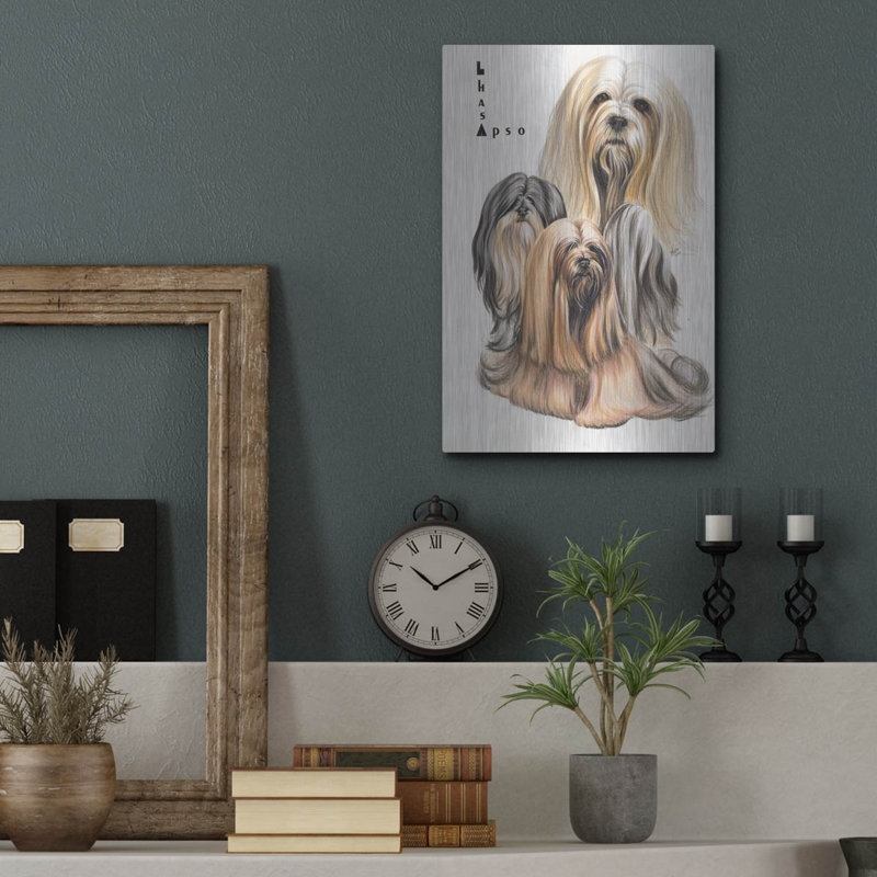 "Lhasa Apso" par Barbara Keith, H 16 po x l 12 po