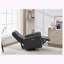 Fauteuil inclinable et pivotant en similicuir PU-2039729514