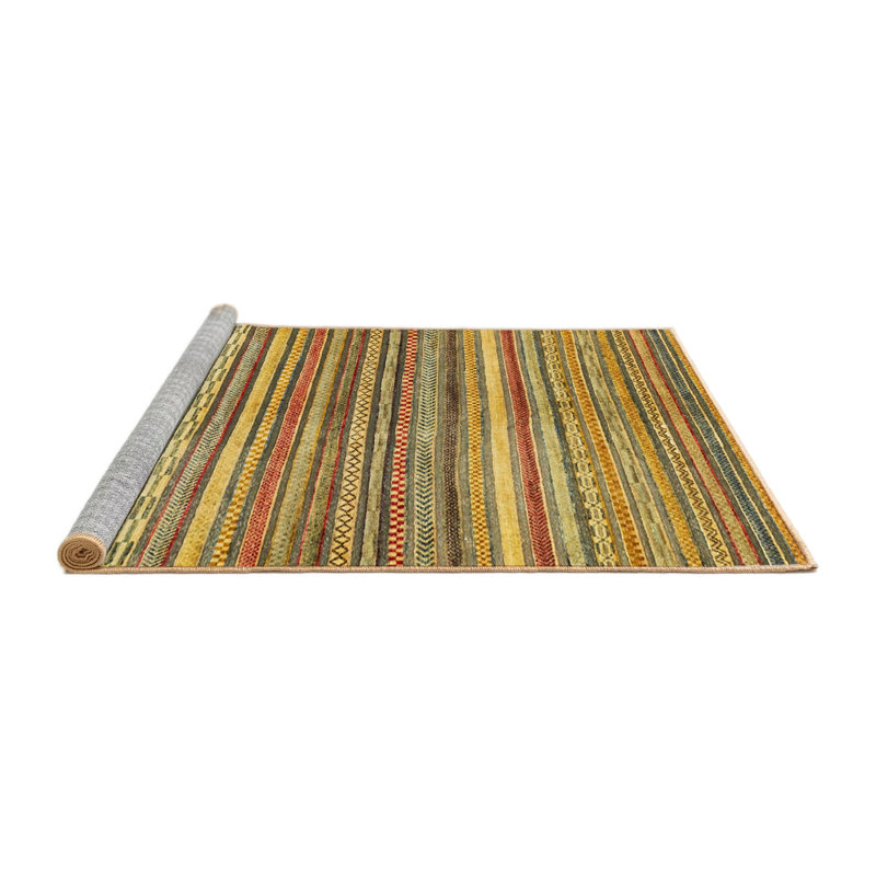 Striped Indoor Rug, Round 4'
