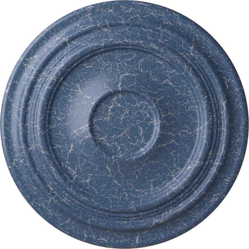Médaillon de plafond traditionnel 24 3/8 po x P 1 1/2 po (convient aux auvents jusqu'à 5 1/2 po), Americana craquelé