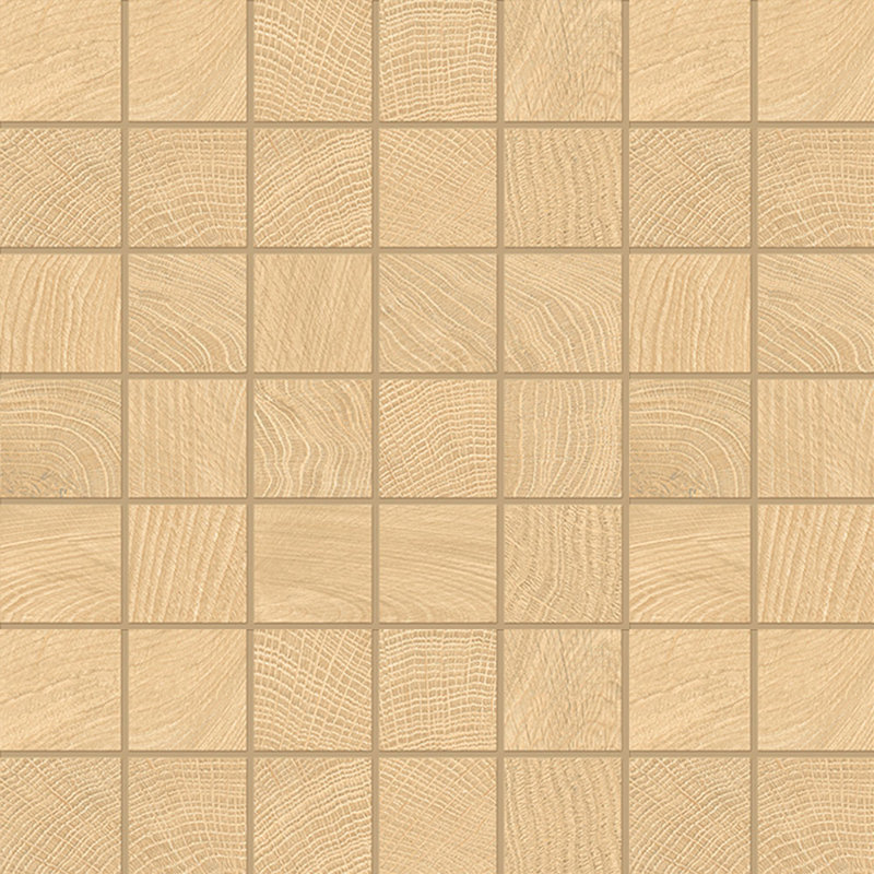 Bespoke Wood 2X2 Mosaic Oak, Beige