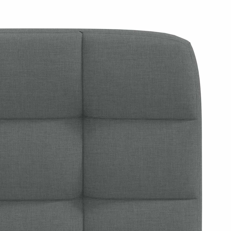  Dining Chairs 2 Pcs Dark Grey Fabric
