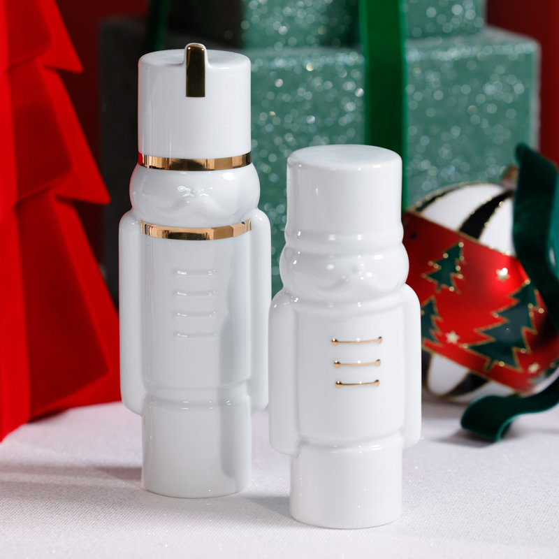Décoration de table saisonnière en porcelaine dorée Sentinel Soldier