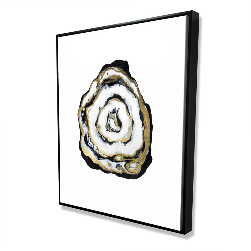 Golden Agate - Minimalist Abstract Framed Canvas Art Decor