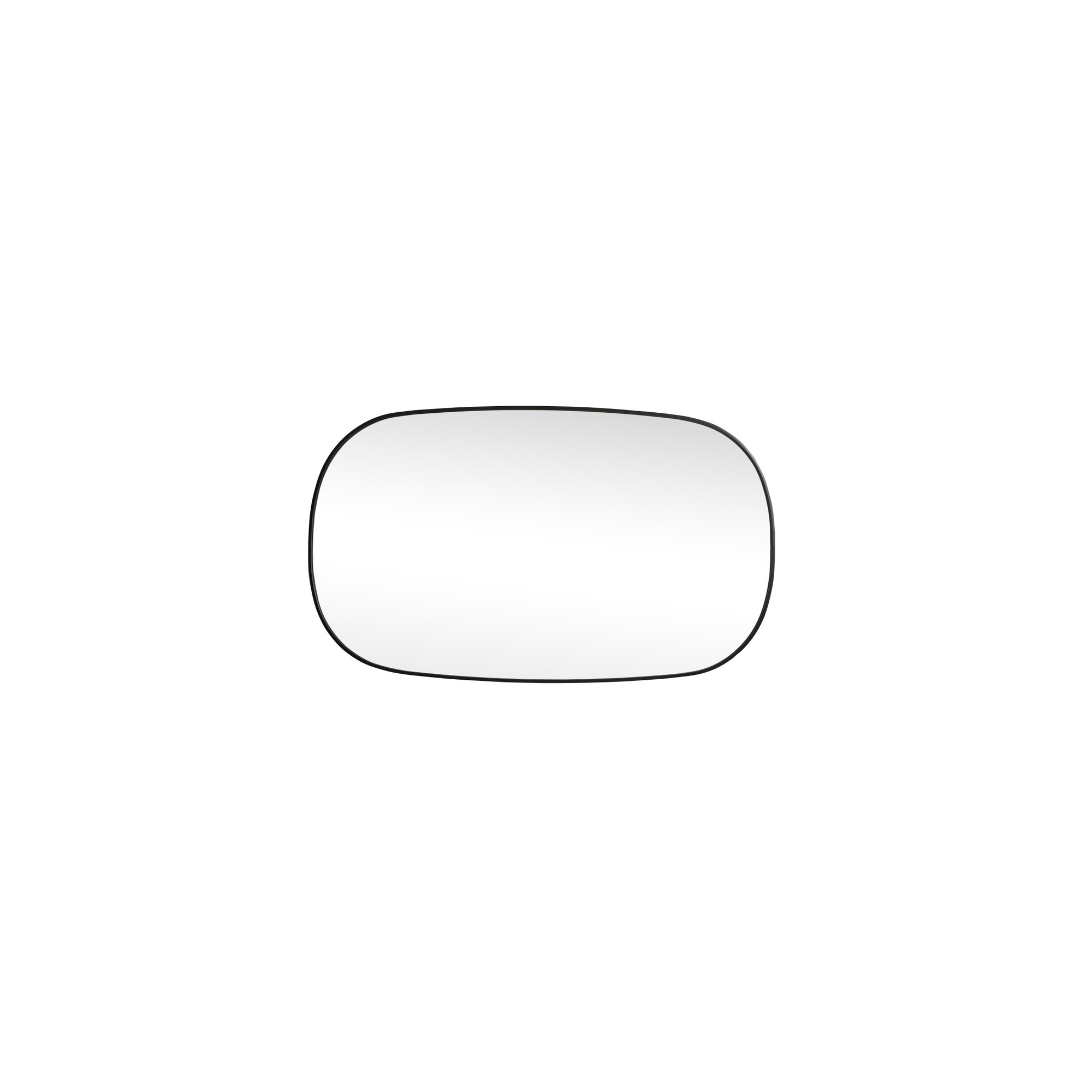 Bertin Metal Oval Wall Mirror, 60"  x 36" , Black