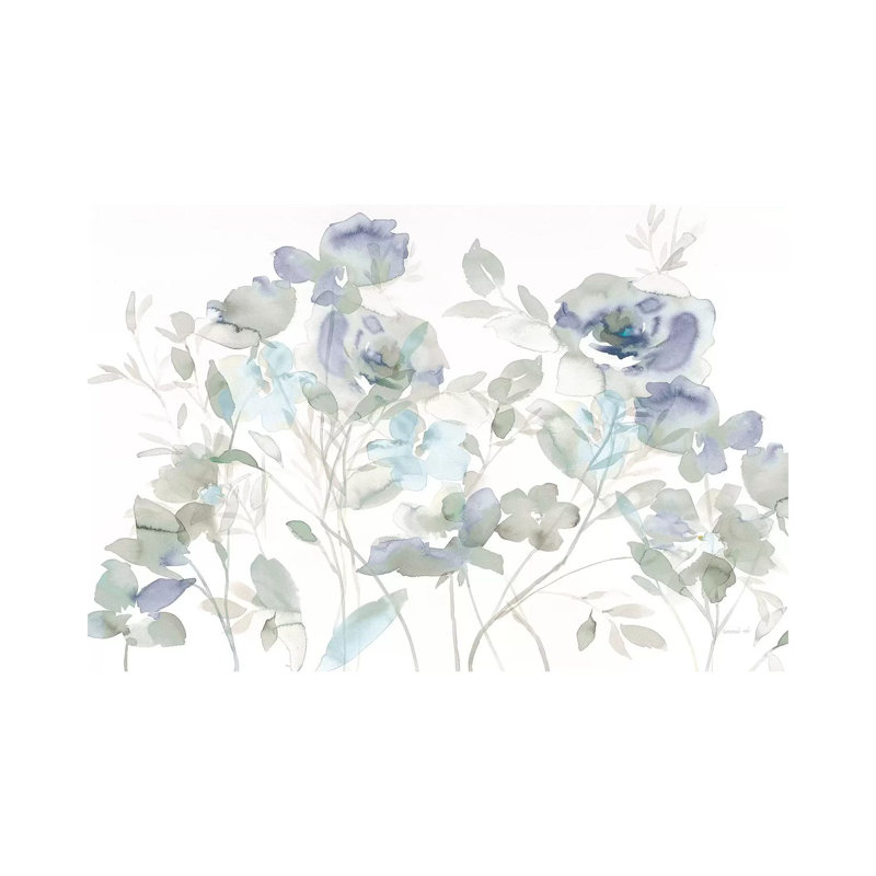 Cool Roses Shadows by Danhui Nai - Wrapped Canvas Gallery-Wrapped Canvas Giclée, 20.32 cm H x 30.48 cm W
