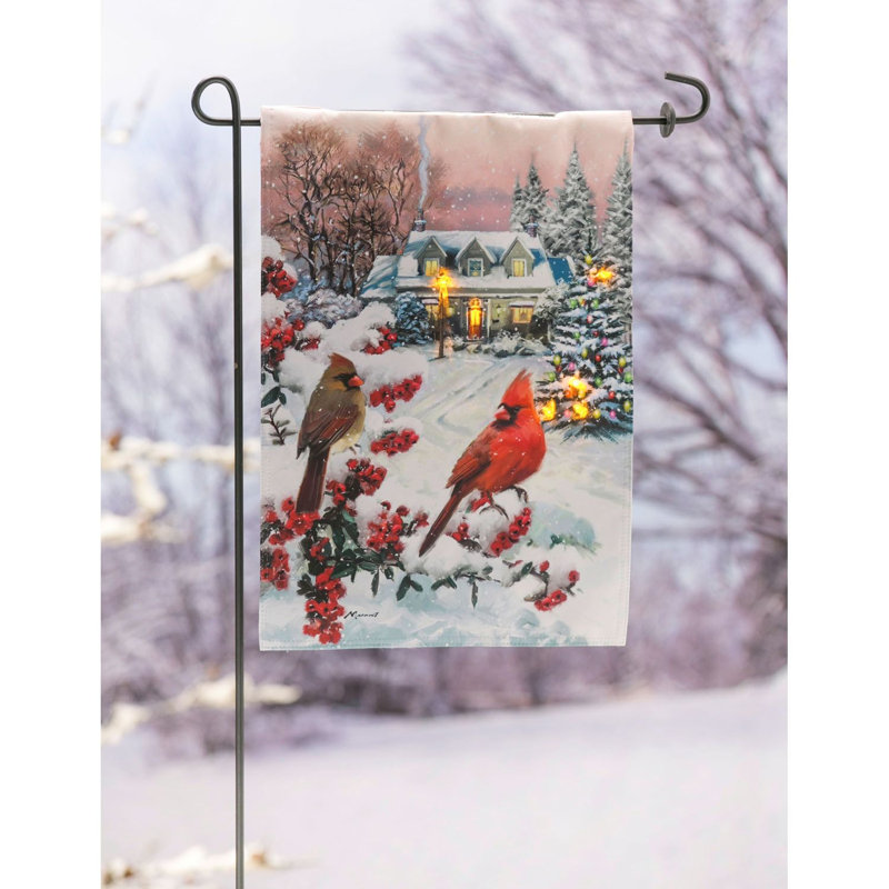 2 faces en polyester 18 x 13 po Camino Drapeau de jardin