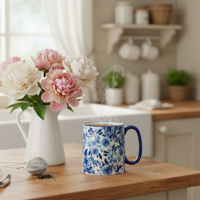 Tasse 10 pivoines blanches Bella