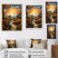 «Countryside Golden Field VI», reproduction sur toile-91381076-91381077