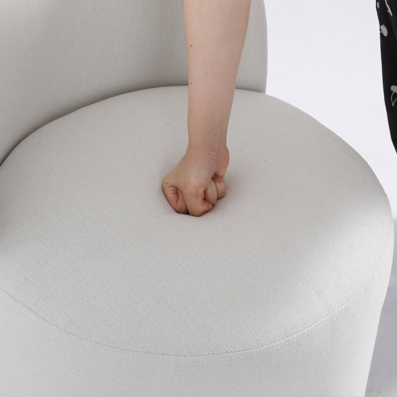 Chaise de baril Minimalist, Beige