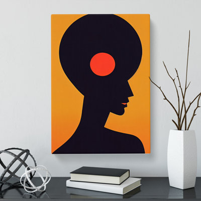 Abstract Female Portrait - Wrapped Canvas