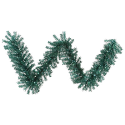 Artificial White/Gold Tinsel Garland