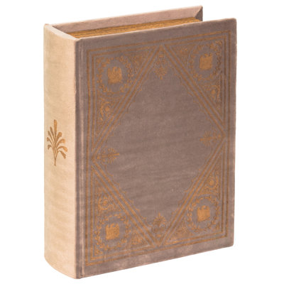 Boîte de rangement décorative en forme de livre Dewey, taupe