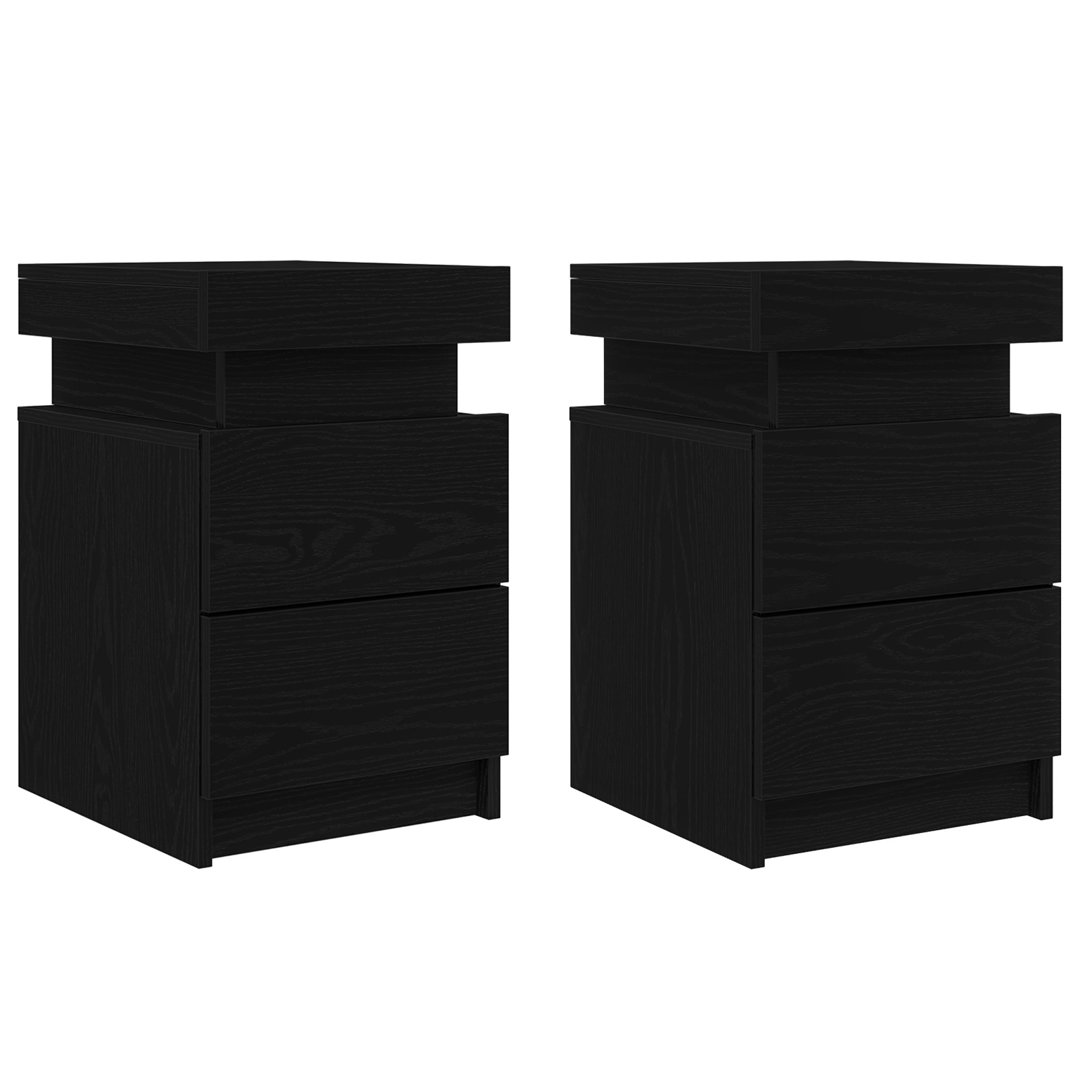 35cm W Manufactured Wood Bedside Table