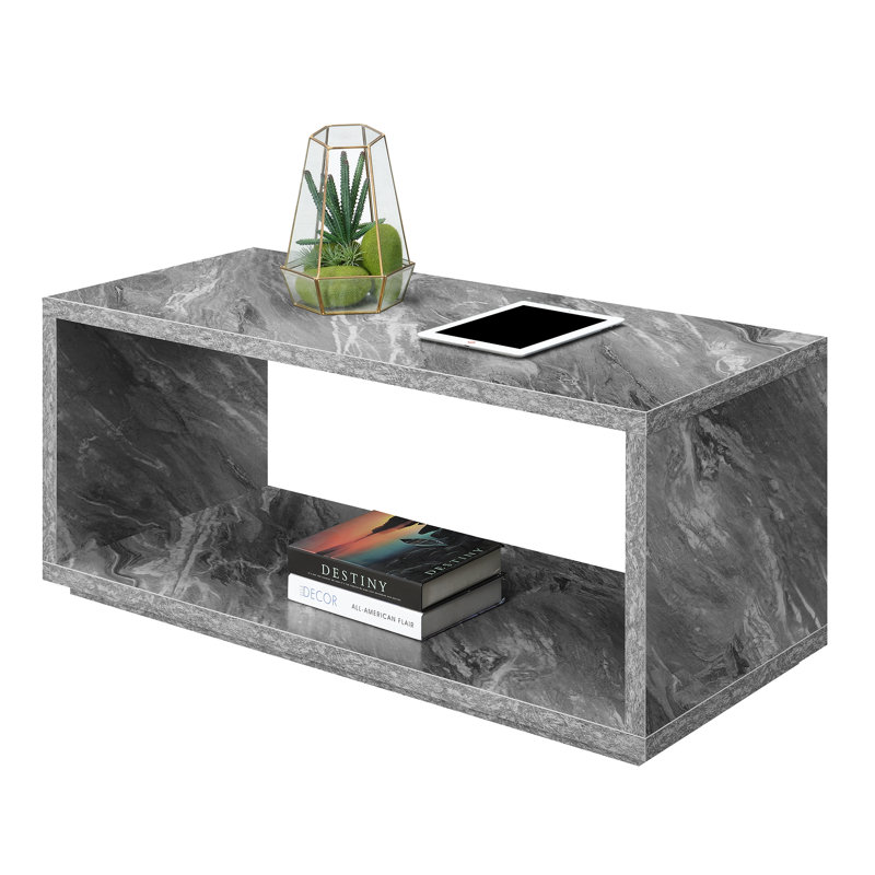Albury Coffee Table, Gray Faux Marble