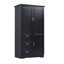 Armoire de rangement haute et large avec portes pour salle de bain / bureau-706985022