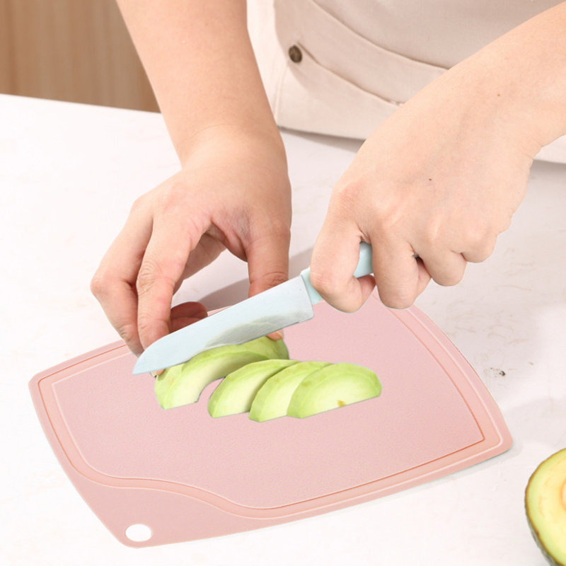 Planche à découper en plastique pour la cuisine Très grande planche à découper pour la viande avec jus, Pink