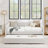Daybed With Trundle Upholstered Bed With Vertical Stripes-144972061-144972067