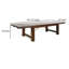 Table de salle à manger Reggie, extensible brun acajou rectangulaire 86-122 pouces