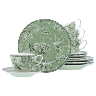 Adelaide Piece Porcelain China Dinnerware Set - Service for 4