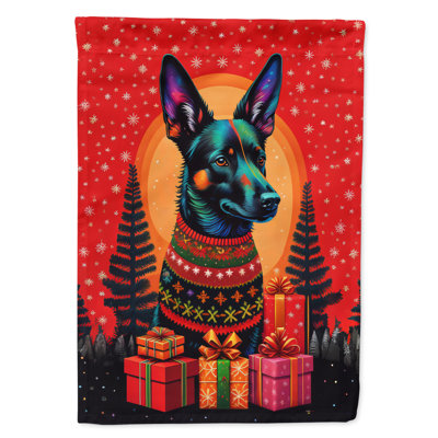 Double Sided 40'' H x 28'' W Polyester Christmas House Flag