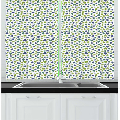 Geometric Kitchen Curtain