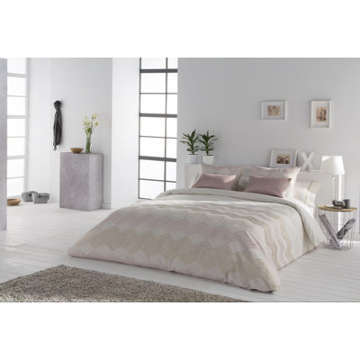 Orton Polyester Graphic Print & Text Duvet Cover