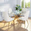 Chaise d'appoint rembourrée en velours-465854139