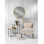 Ensemble de 2 tables d'appoint à plateau miroir