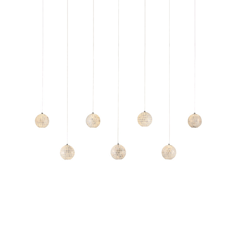 Luminaire suspendu rectangulaire 7 lumières Finhorn