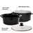 HomeCookin Slow Cooker Oval Manual Pot 8QT Black-88779325-88779330