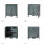 Armoire d'appoint en bois massif à 2 portes avec assemblage simple Arshawn-59681821