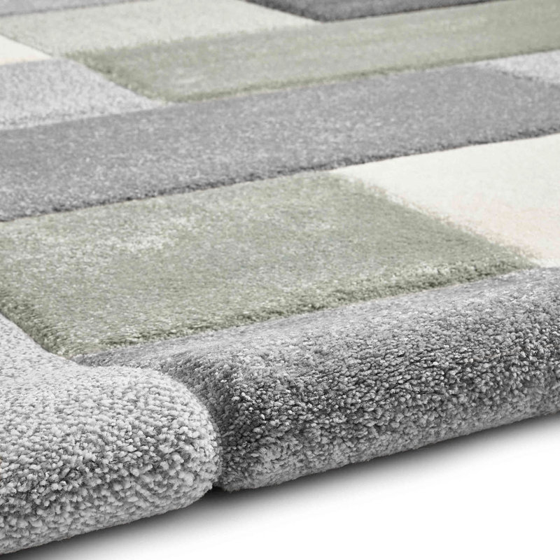 Brooklyn area rug Machine Woven Rectangle Beige/Green, Rectangle 120 x 170cm
