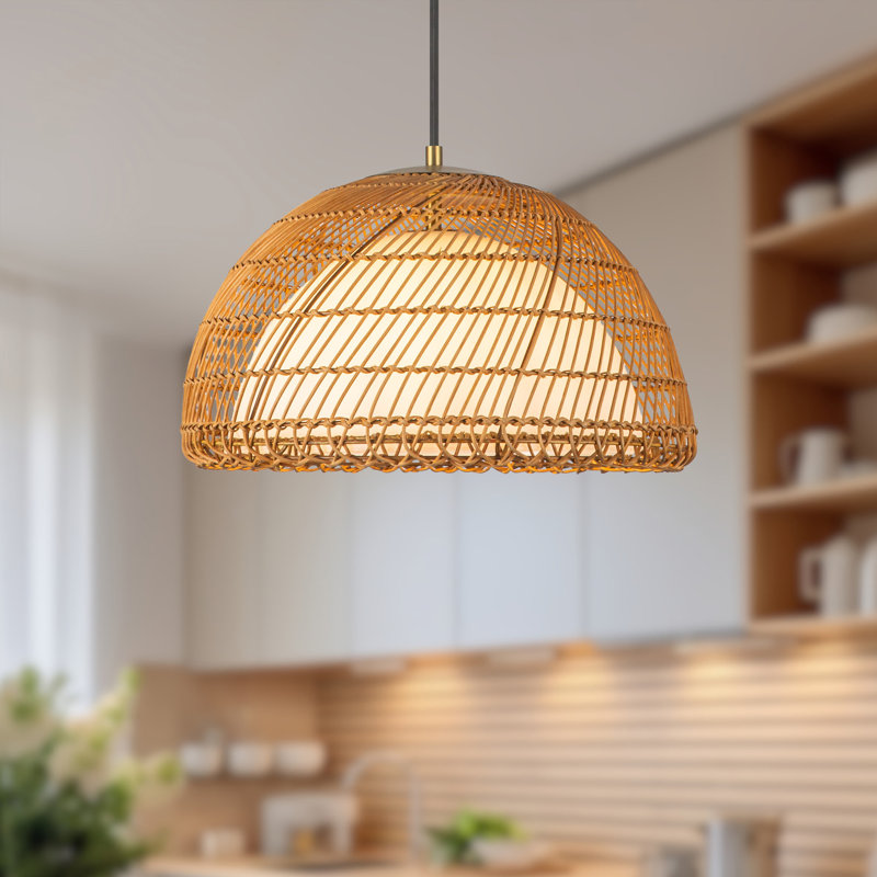 Luminaire suspendu moderne 1 lumière 16-en-1 Verbana, Brun