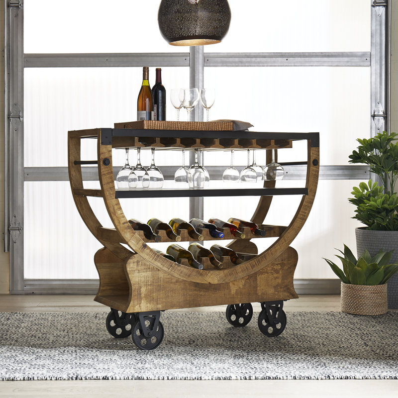 Ladaya Accent Bar Trolley with Wine Storage