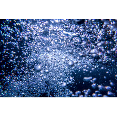 Blue Water Bubbles by Ahdesignconcepts - Wrapped Canvas Print
