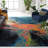 Rizzuto Abstract Blue/Orange Area Rug-624797435