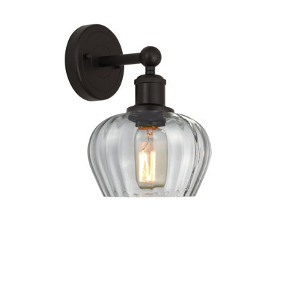 Applique murale à bras en acier 1 lumière Canute